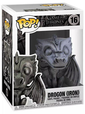 Funko Pop! Game of Thrones The Iron Anniversary - Drogon (Iron) 16 (VAULTED) + Free Protector