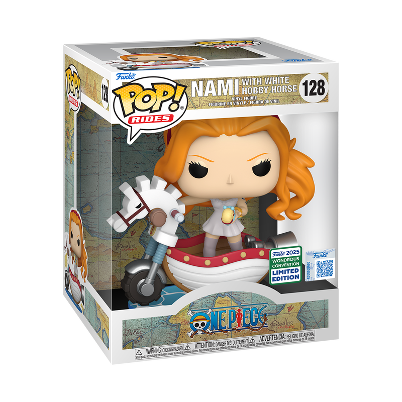 Funko Pop! One Piece Nami with White Hobby Horse 128 Funko 2025 Wondrous Convention Exclusive