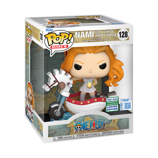Funko Pop! One Piece Nami with White Hobby Horse 128 Funko 2025 Wondrous Convention Exclusive