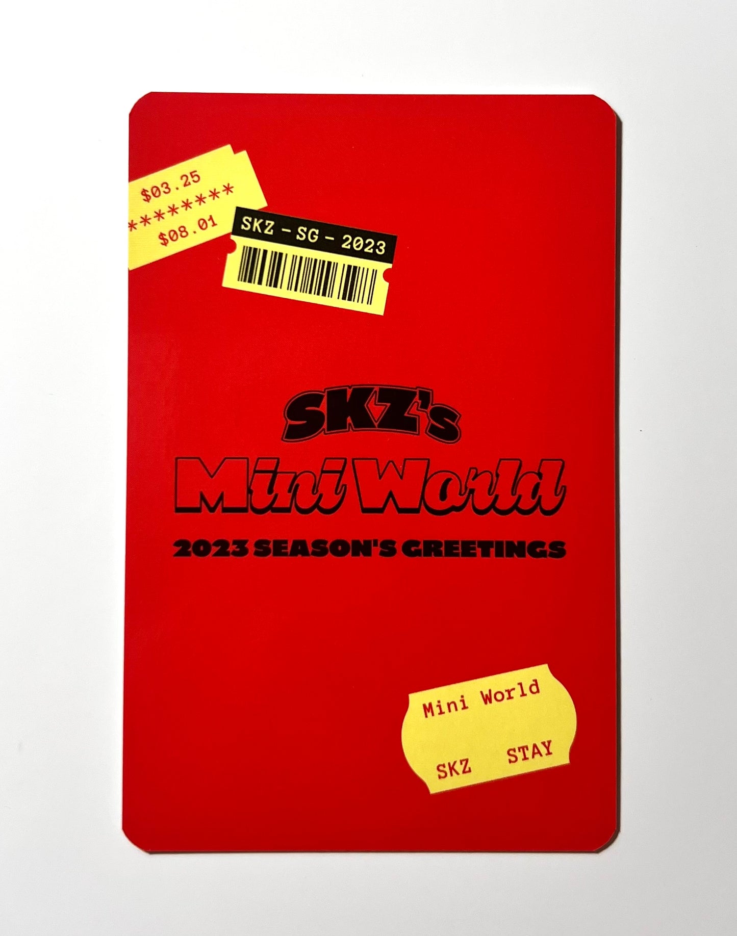 K-pop Stray Kids Bang Chan 2023 Season’s Greetings SKZ’s Mini World Official Photocard