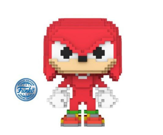 Funko Pop! 8-Bit : Sonic The Hedgehog - Knuckles 35 Funko Special Edition + Free Protector