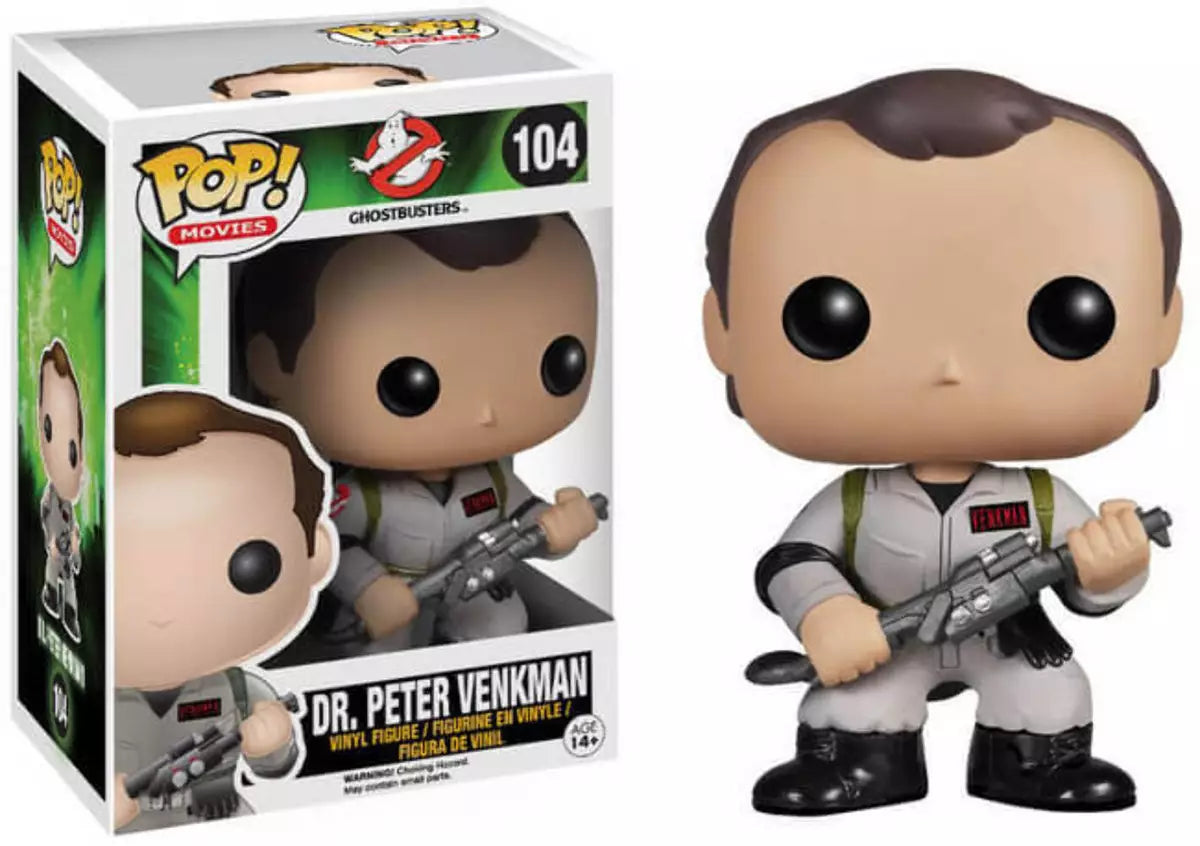 Funko Pop! Ghostbusters - Dr. Peter Venkman 104 (VAULTED) + Free Protector