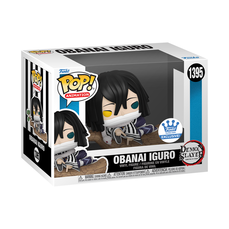 Funko Pop! Demon Slayer Obanai Iguro 1395 Funko Shop Exclusive + Pop Protector