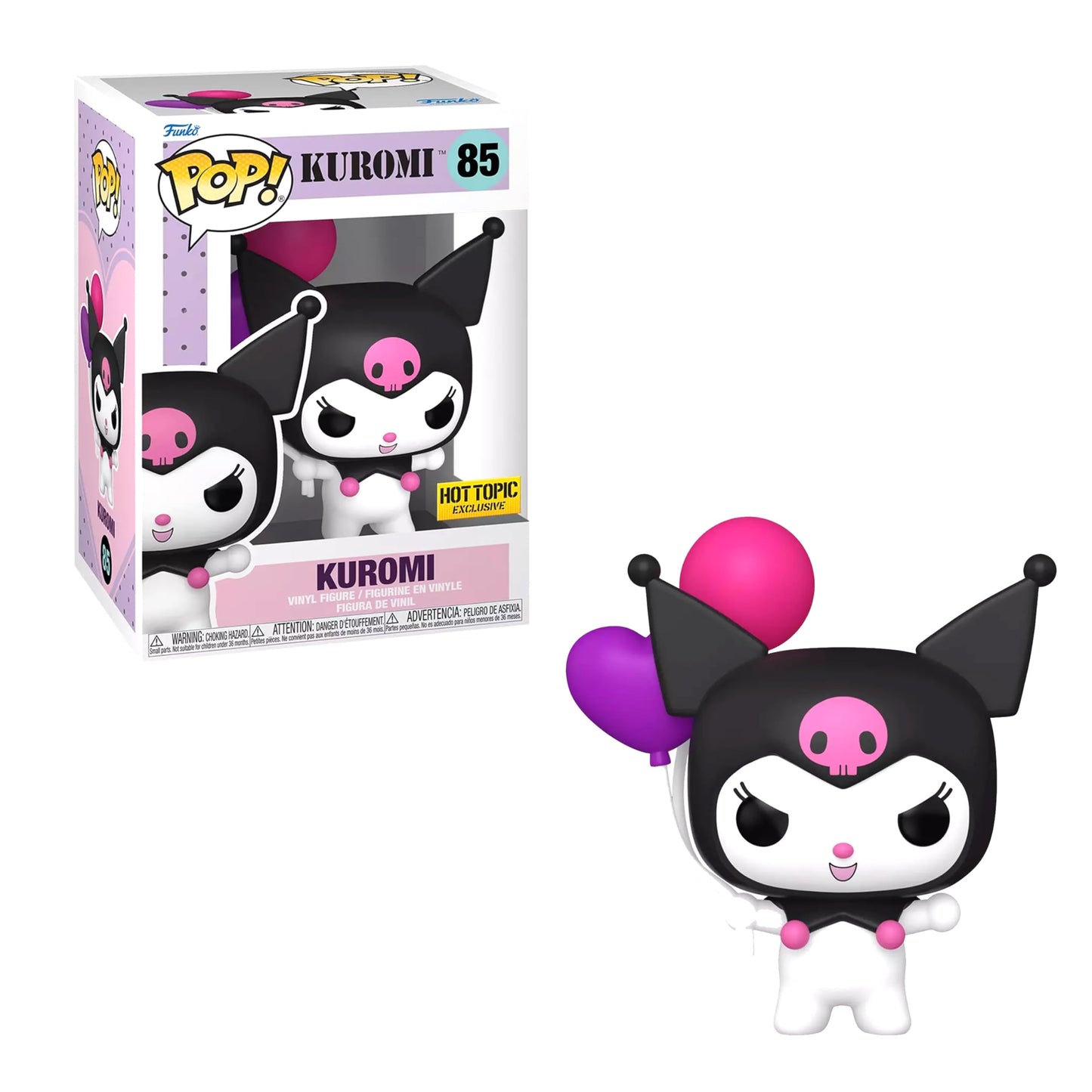 Funko Pop! Sanrio: Kuromi 85 Hot Topic Exclusive + Free Protector