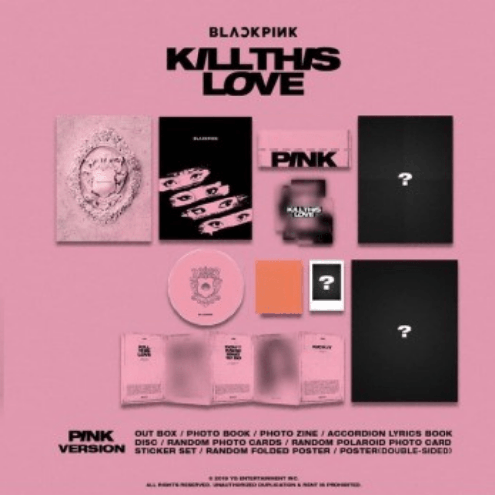 K-pop Blackpink Kill This Love( 2nd Mini Album) Pink Ver.
