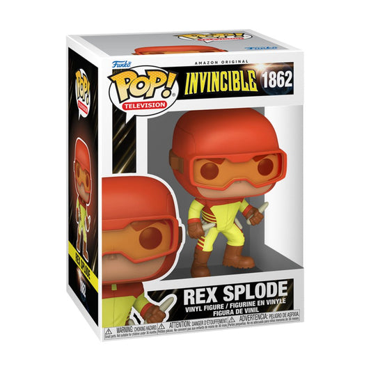 Funko Pop! Invincible - Rex Splode 1862 Figure + Pop Protector