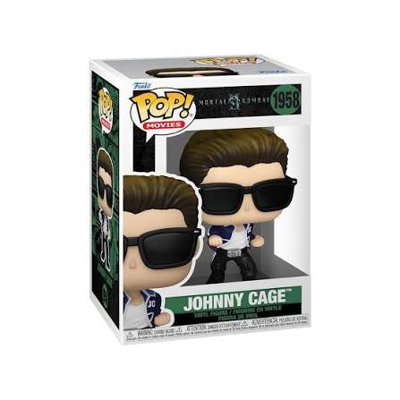 Funko Pop! Mortal Kombat II - Johnny Cage 1958 Figure + Pop Protector
