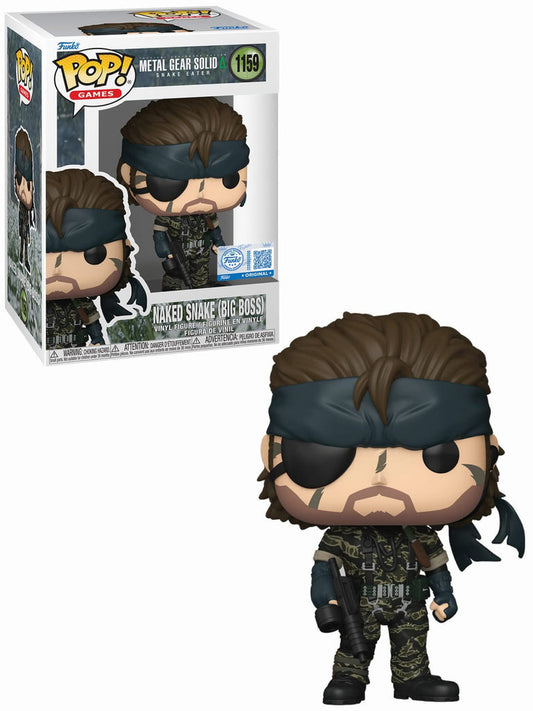 Funko Pop! Metal Gear Solid Snake Eater - Naked Snake (Big Boss) 1159 Funko Special Edition Figure + Pop Protector