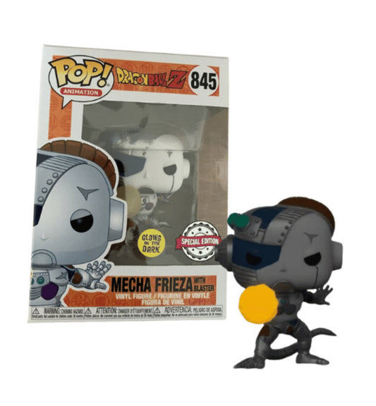 Funko Pop! Dragon Ball Z : Mecha Frieza with Blaster 845 Glows in the Dark Special Edition (VAULTED) + Pop Protector
