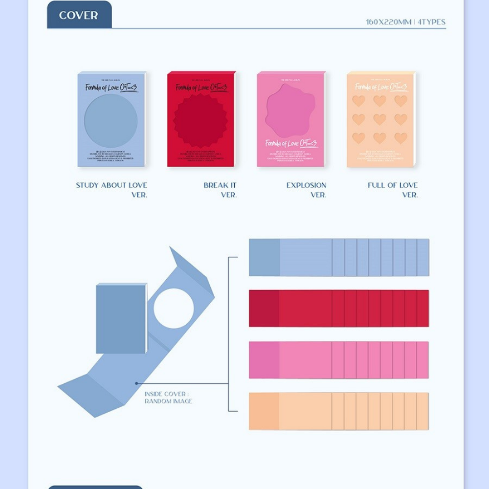 K-POP TWICE - VOL.3 [FORMULA OF LOVE: O+T=<3] ALBUM  (BREAK IT VERSION)