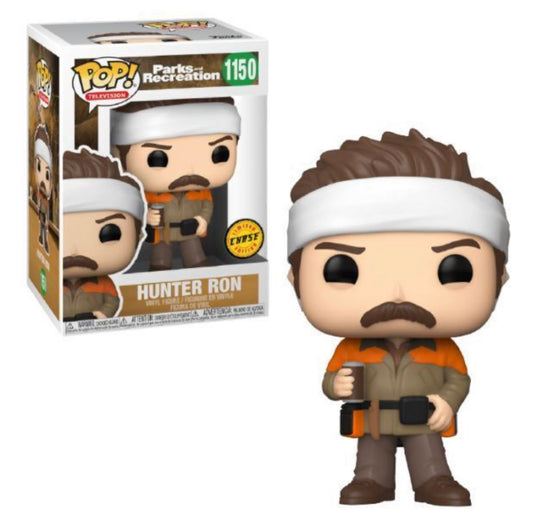 Funko Pop! Parks & Recreation Hunter Ron 1150 CHASE + Free Protector