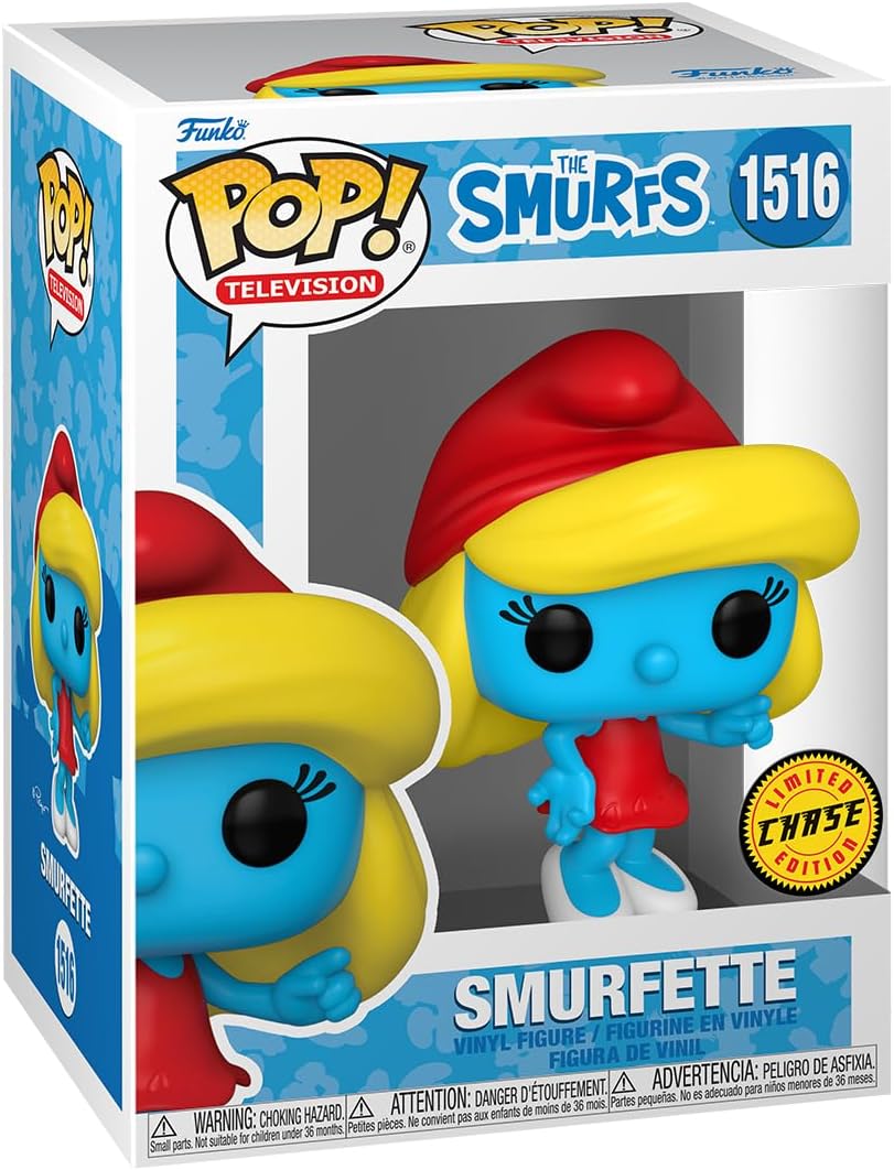 Funko Pop! The Smurfs Smurfette with Flower Chase 1516 + PoP Protector