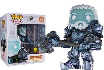 Funko Pop! Overwatch : Reinhardt 400 Glows Funko 2018 Fall Convention Exclusive 6-Inch Figure (VAULTED)