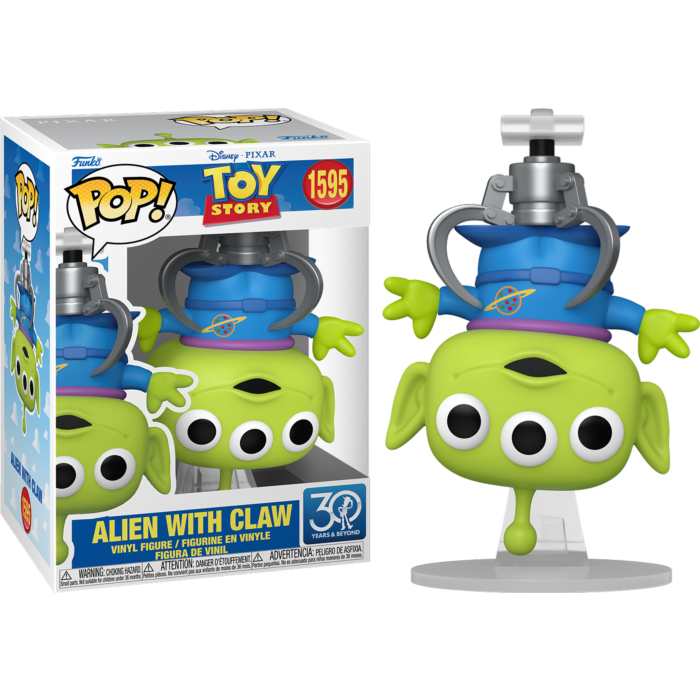 Funko Pop! Disney Pixar Toy Story 30 Years & Beyond - Alien with Claw 1595 Figure + Pop Protector