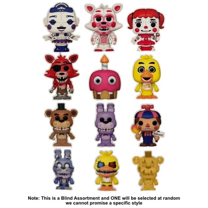 Funko Bitty Pop! Five Nights at Freddy’s (FNAF) Mystery Mini Figure Blind Bag Singles (One Variation Chosen at Random)
