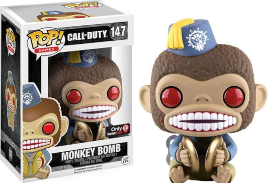 Funko Pop! Call of Duty - Monkey Bomb 147 GameStop Exclusive + Free Protector (VAULTED)