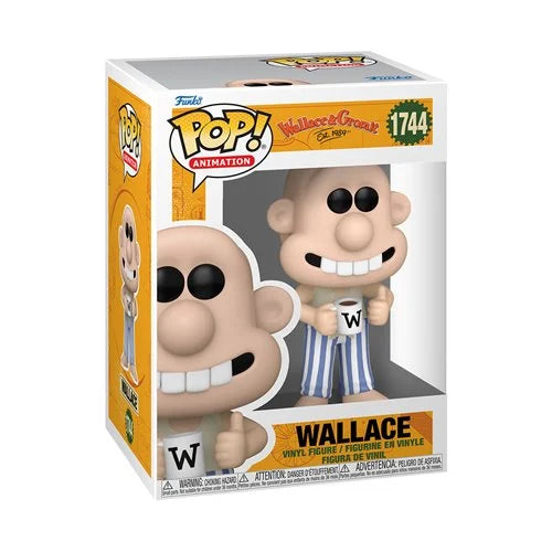 Wallace and Gromit Wallace in Pajamas Funko Pop! Vinyl Figure #1744 + PoP Protector