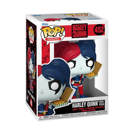 Harley Quinn with Pizza Funko Pop! Vinyl Figure #452 + PoP Protector