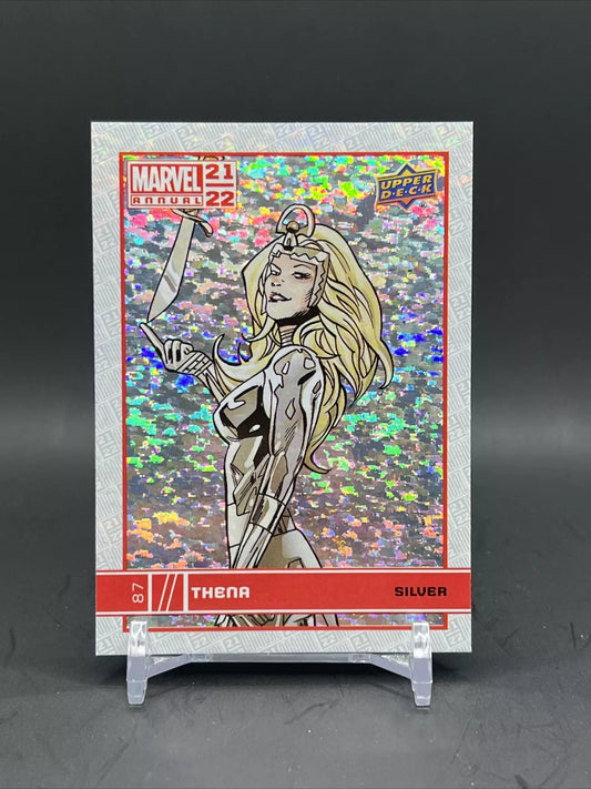 2021-22 2022 Upper Deck Marvel Annual Silver Parallel #87 THENA THE ETERNALS