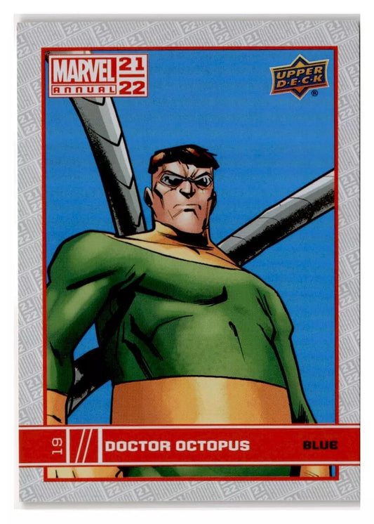 2021-22 Marvel Annual 21/22 Doctor Octopus Blue Foil Holo #19