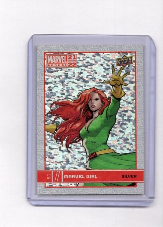 2021-22 Upper Deck Marvel Annual MARVEL GIRL Silver Sparkle Parallel Card