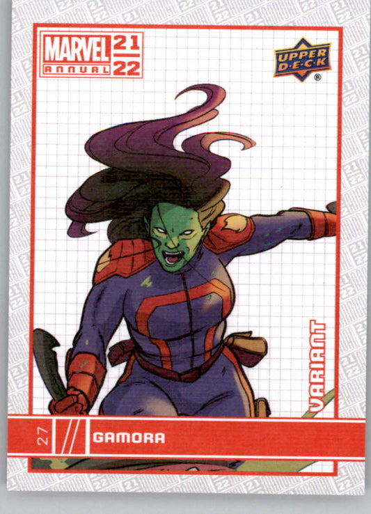 2021-22 Upper Deck Marvel Annual - Canvas #27 Gamora