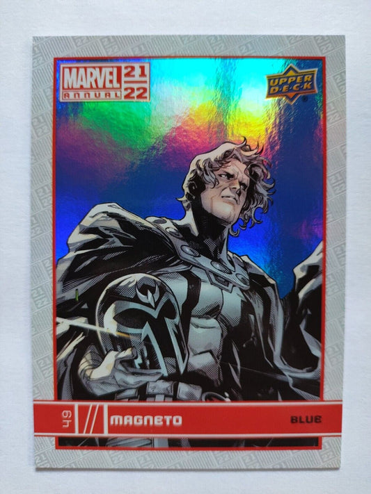 2021-22 Upper Deck Marvel Annual Blue Foil Parallel #49 Magneto