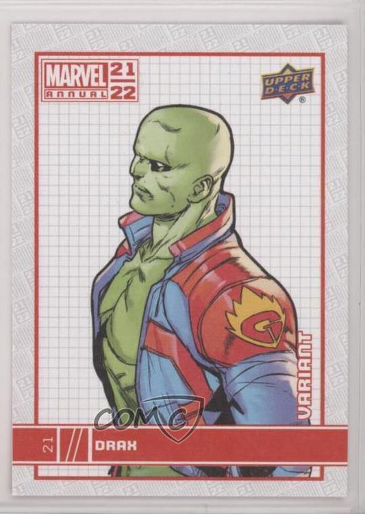 2021-22 Upper Deck Marvel Annual Canvas Drax #21