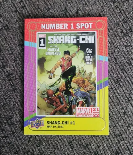2021-22 Upper Deck Marvel Annual Number 1 Spot NS-6 Shang-Chi #1 Trading Card