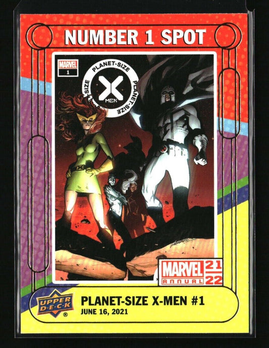 2021-22 Upper Deck Marvel Annual Planet Size X Men #1 Number 1 Spot #N1S24