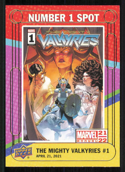 2021-22 Upper Deck Marvel Annual 21/22 #N1S7 The Mighty Valkyries (2021) #1