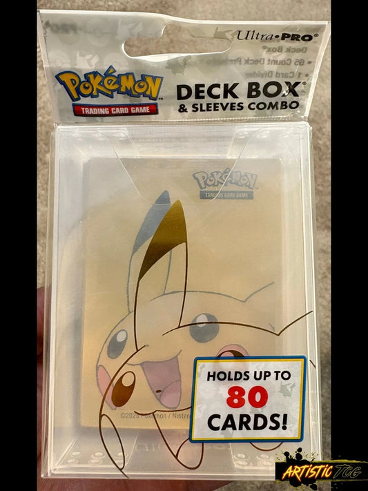 2025 Pokemon Pikachu Edition - Ultra PRO - Deck Box & Glossy Sleeves Combo NEW