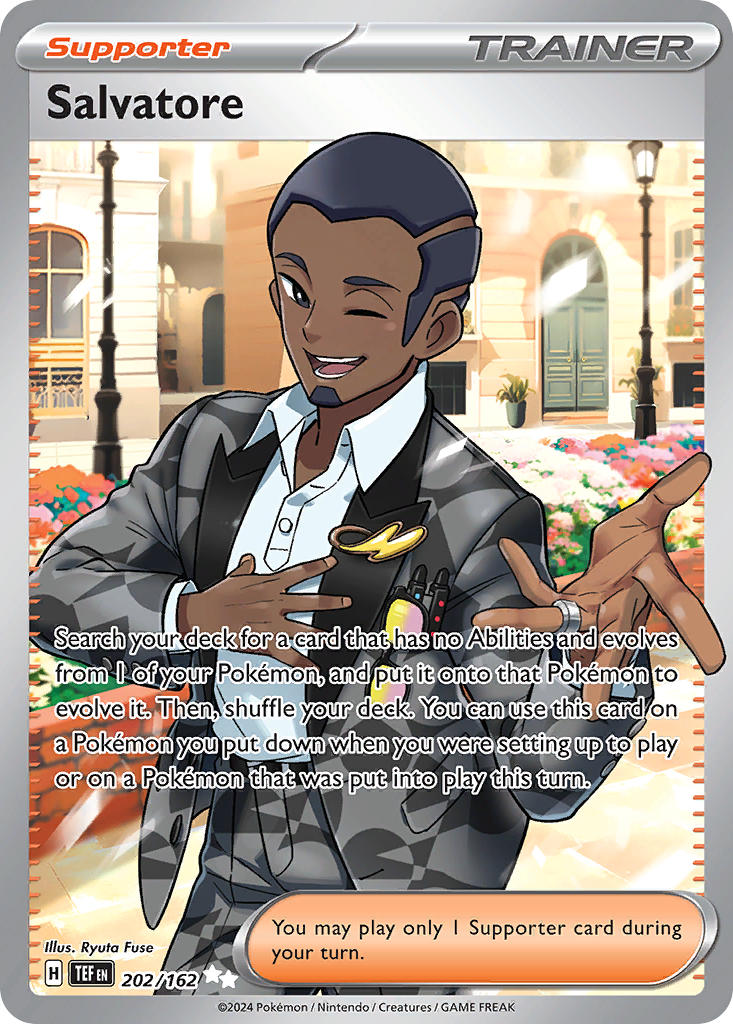 Pokemon TCG! Salvatore 2024 Temporal Forces #202/162 Ultra Rare