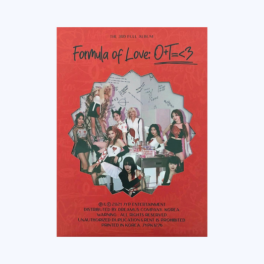 K-POP TWICE - VOL.3 [FORMULA OF LOVE: O+T=<3] ALBUM  (BREAK IT VERSION)
