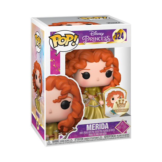 Funko Pop! Disney Ultimate Princess Celebration Merida 324 + Free Protector