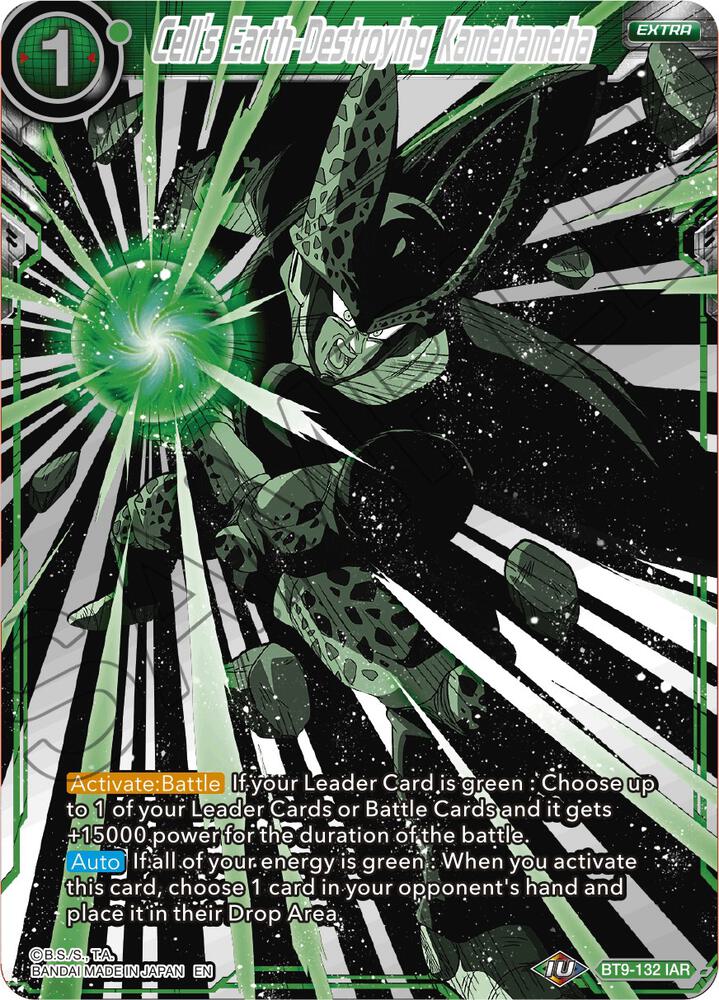 DRAGON BALL TCG! Cell's Earth-Destroying Kamehameha - Universal Onslaught (DBS-B09)