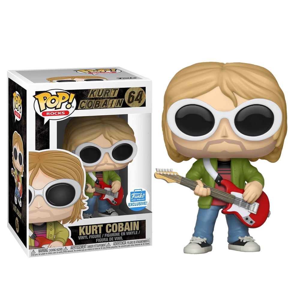 Funko Pop! Kurt Cobain 64 Funko Shop Exclusive + Pop Protector (VAULTED)