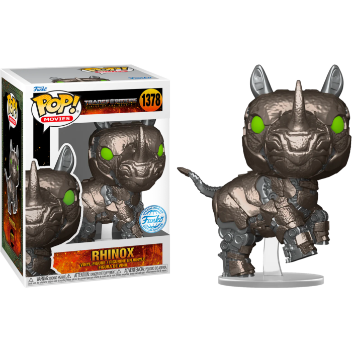 Funko Pop! Transformers Rise of the Beasts Rhinox 1378 Funko Special Edition + Free Protector