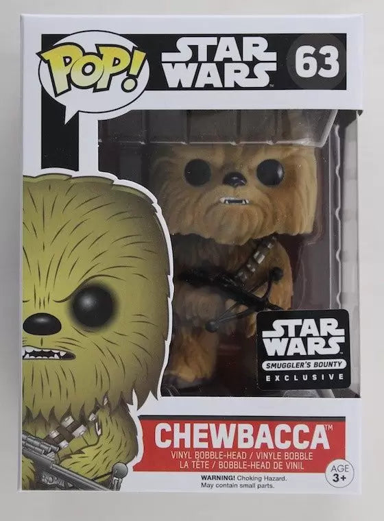 Funko Pop! Star Wars Chewbacca 63 Smuggler’s Bounty Exclusive + Pop Protector