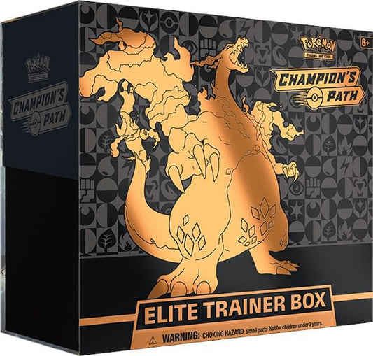 Pokemon TCG! Champion's Path Elite Trainer Box - Champion's Path (CHP) box wear