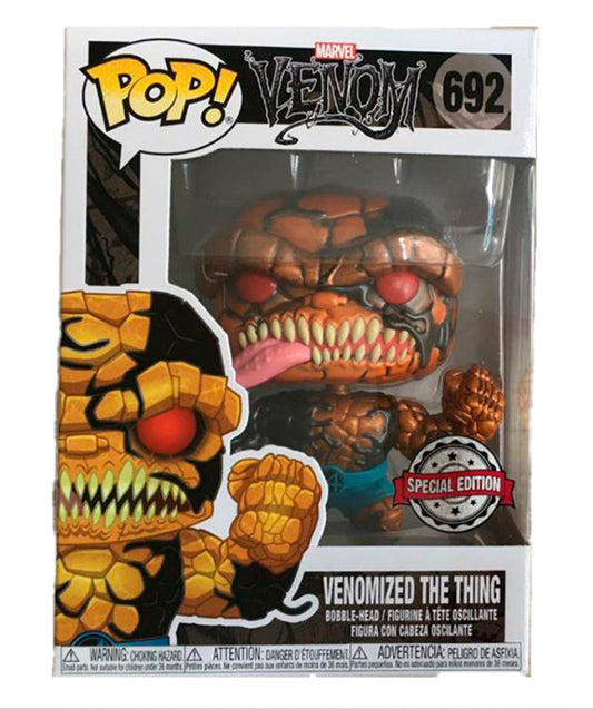Funko POP! Marvel Venom: #692 - Venomized The Thing Special Edition (VAULTED) + PROTECTOR!