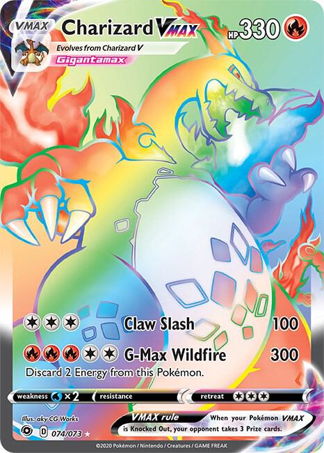 Pokemon TCG! Charizard VMAX (Secret) - Champion's Path (CHP)