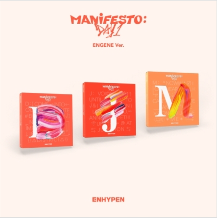 K-POP ENHYPEN - MANIFESTO : DAY 1 (ENGENE VER.) J VER.