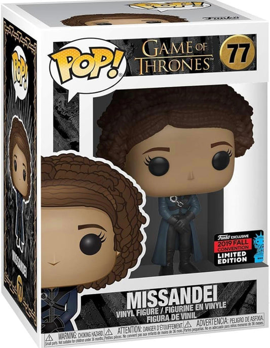 Funko Pop! Game of Thrones Missandei 77 Funko 2019 Fall Convention Exclusive + Free Protector (VAULTED) (slight box ware)