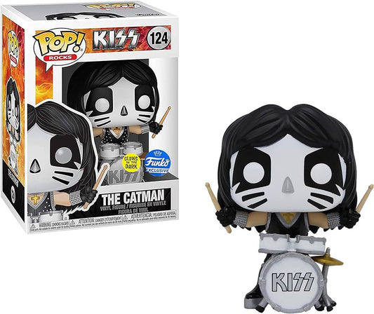 Funko POP! Rocks: Kiss #124 - The Catman GITD Funko exclusive + Protector