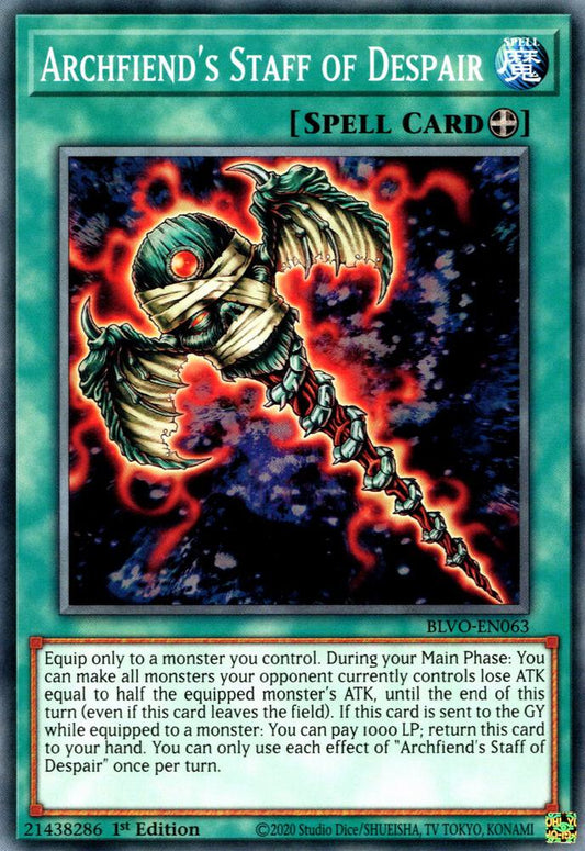 Archfiend's Staff of Despair - Blazing Vortex (BLVO)