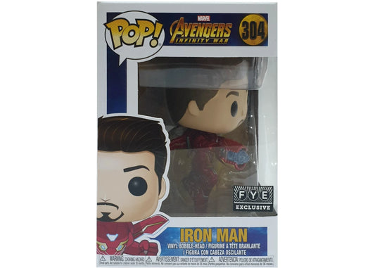 Funko Pop! Marvel Avengers Infinity War Iron Man 304 FYE Exclusive + Free Protector