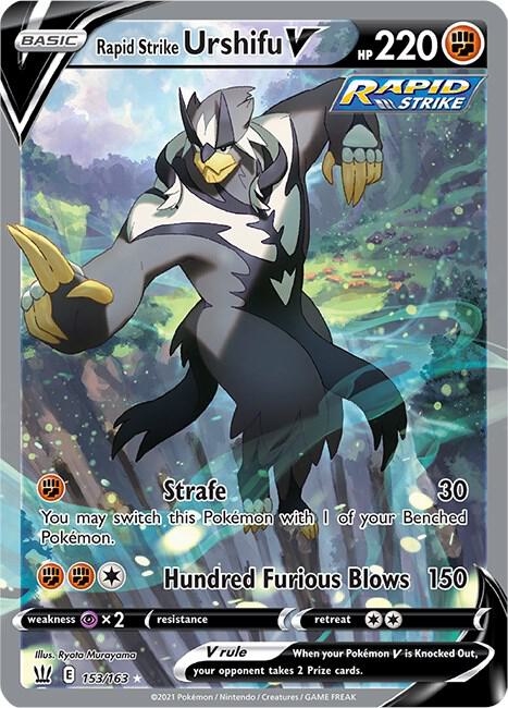 Pokemon TCG! Rapid Strike Urshifu V (Alternate Full Art) - SWSH05: Battle Styles (SWSH05)