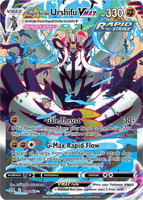 Pokemon TCG! Rapid Strike Urshifu VMAX (Alternate Art Secret) - SWSH05: Battle Styles (SWSH05)