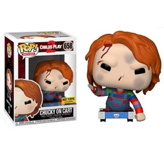 Funko Pop! Child’s Play 2 - Chucky on Cart 658 Hot Topic Exclusive + Free Protector (VAULTED)